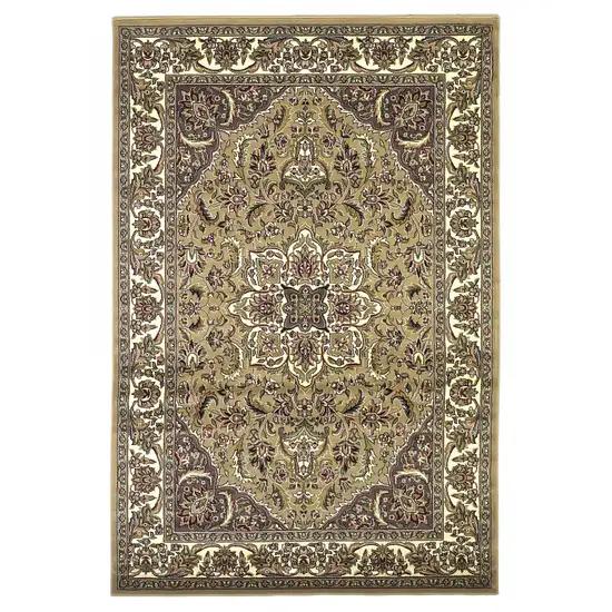 8' Beige And Ivory Area Rug Photo 1