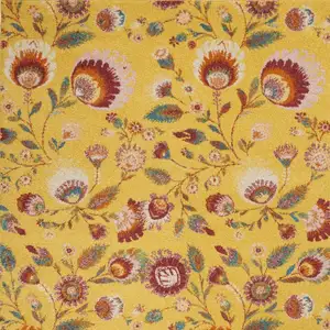 Photo of 8' Beige Blue and Gray Geometric Distressed Non Skid Runner Rug