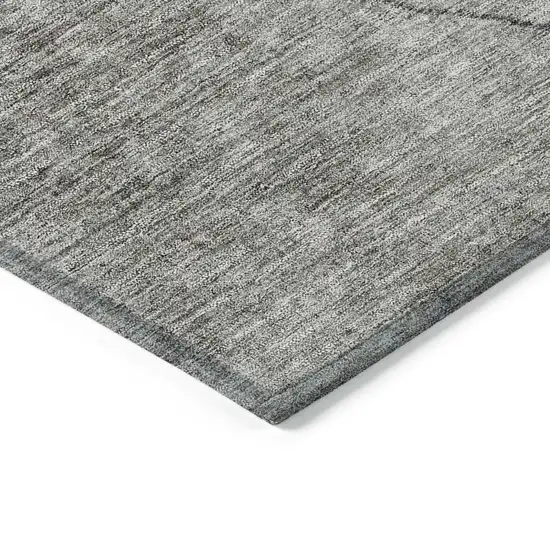 8' Beige Brown And Taupe Round Abstract Washable Indoor Outdoor Area Rug Photo 4