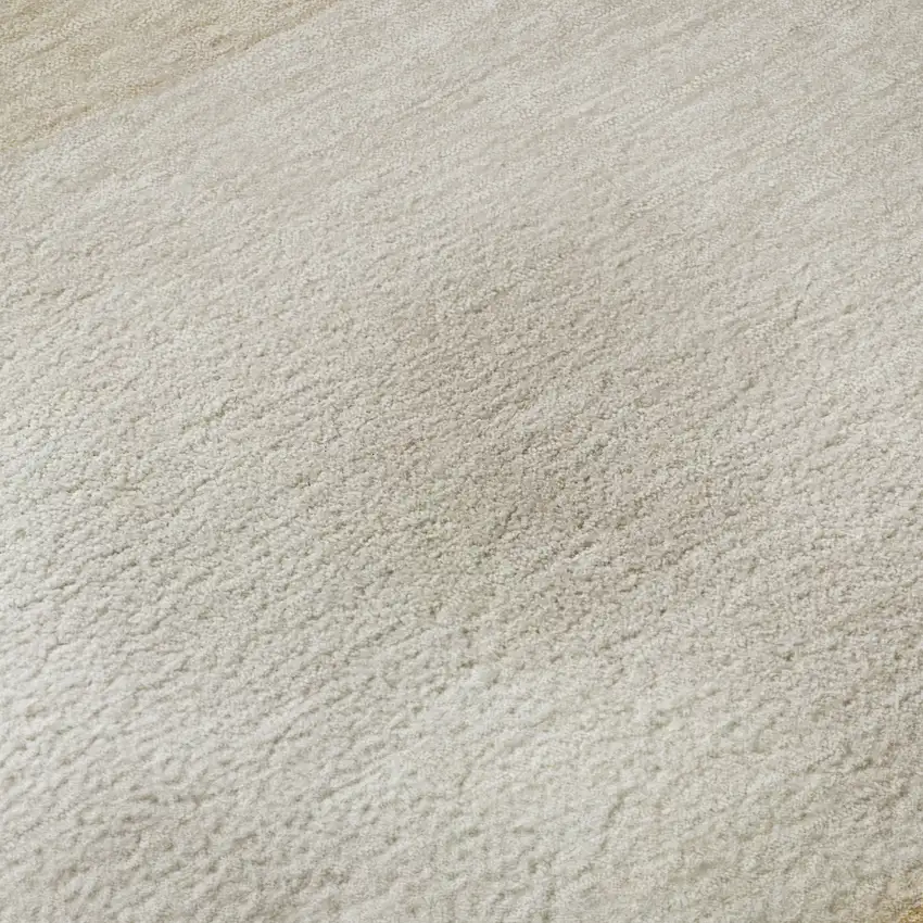 8' Beige Copper And Taupe Abstract Washable Round Rug With UV Protection Photo 9