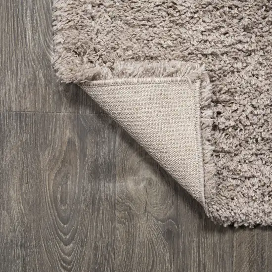 8' Beige Flatweave Runner Rug Photo 8