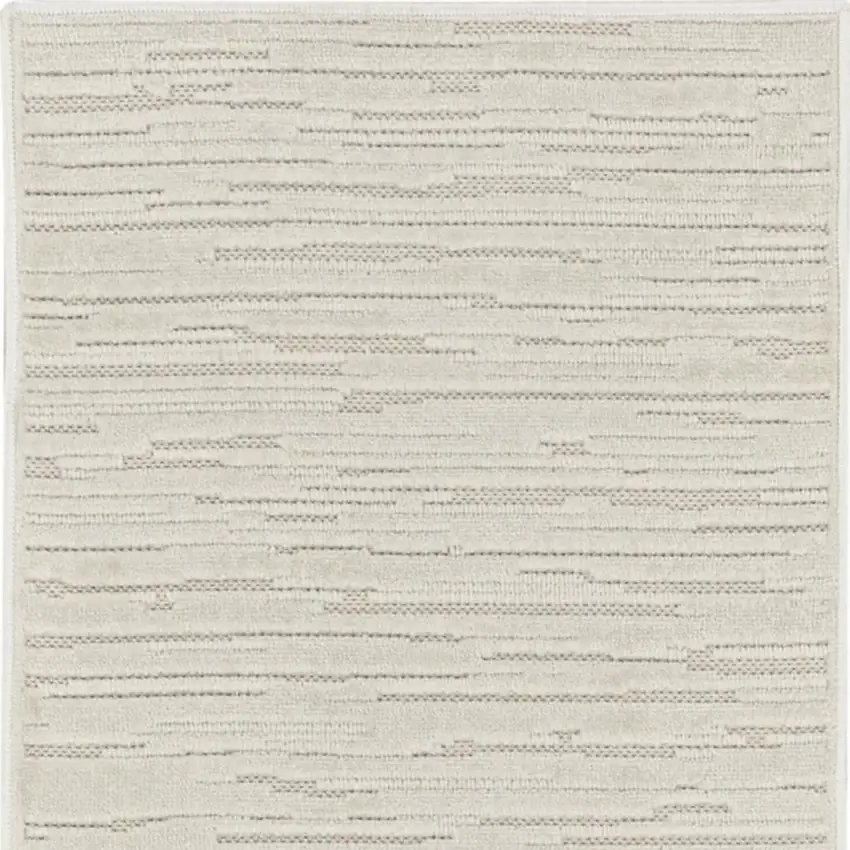 6' Beige Geometric Runner Rug Photo 4