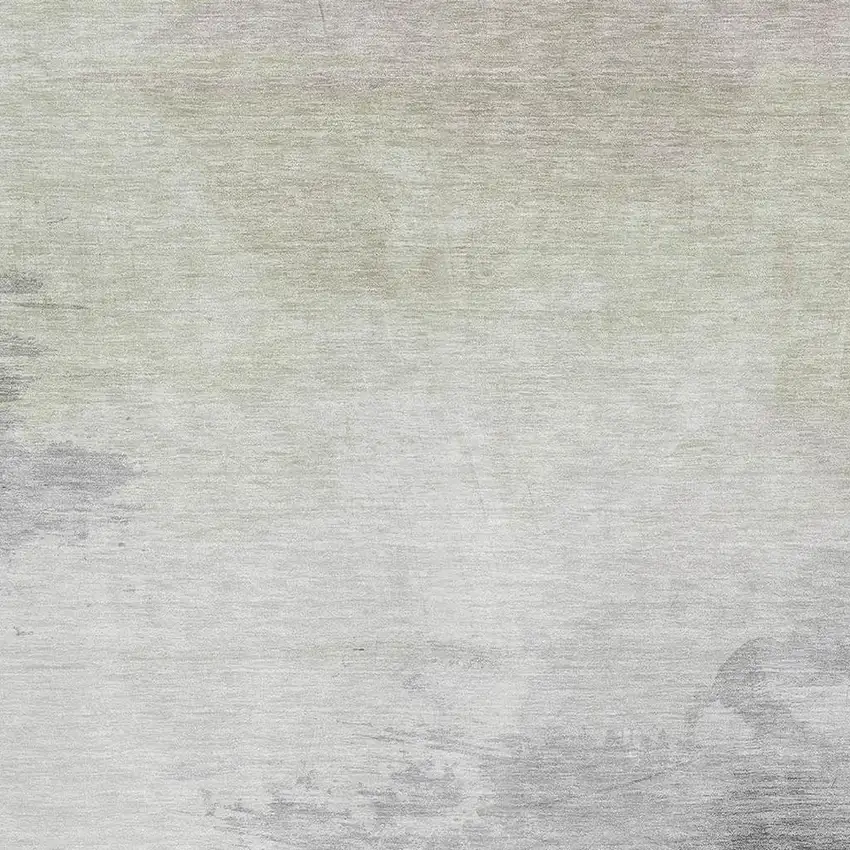 8' Beige Gray And Silver Abstract Washable Area Rug With UV Protection Photo 2