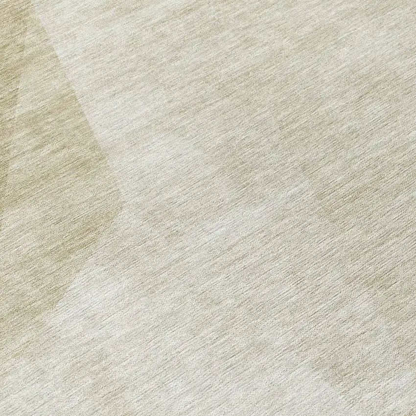 8' Beige Khaki And Taupe Round Abstract Washable Indoor Outdoor Area Rug Photo 8
