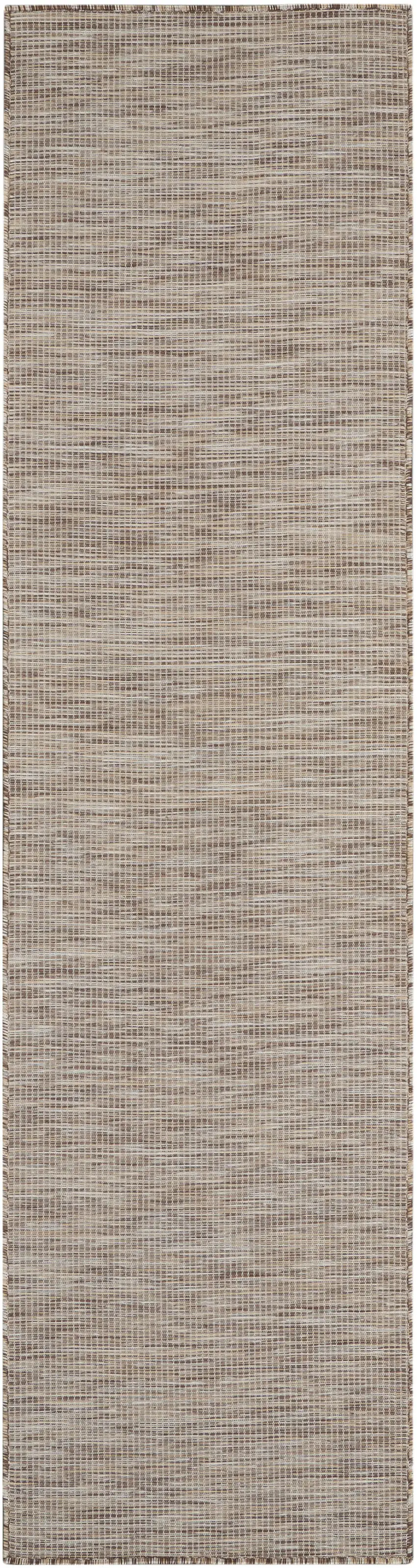 8' Beige Power Loom Runner Rug Photo 2