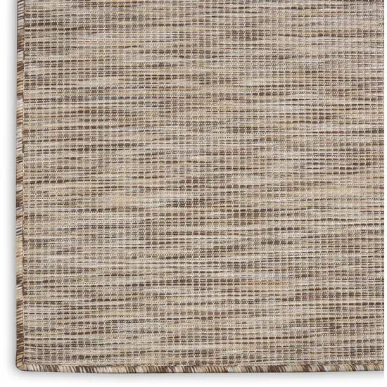 8' Beige Power Loom Runner Rug Photo 4