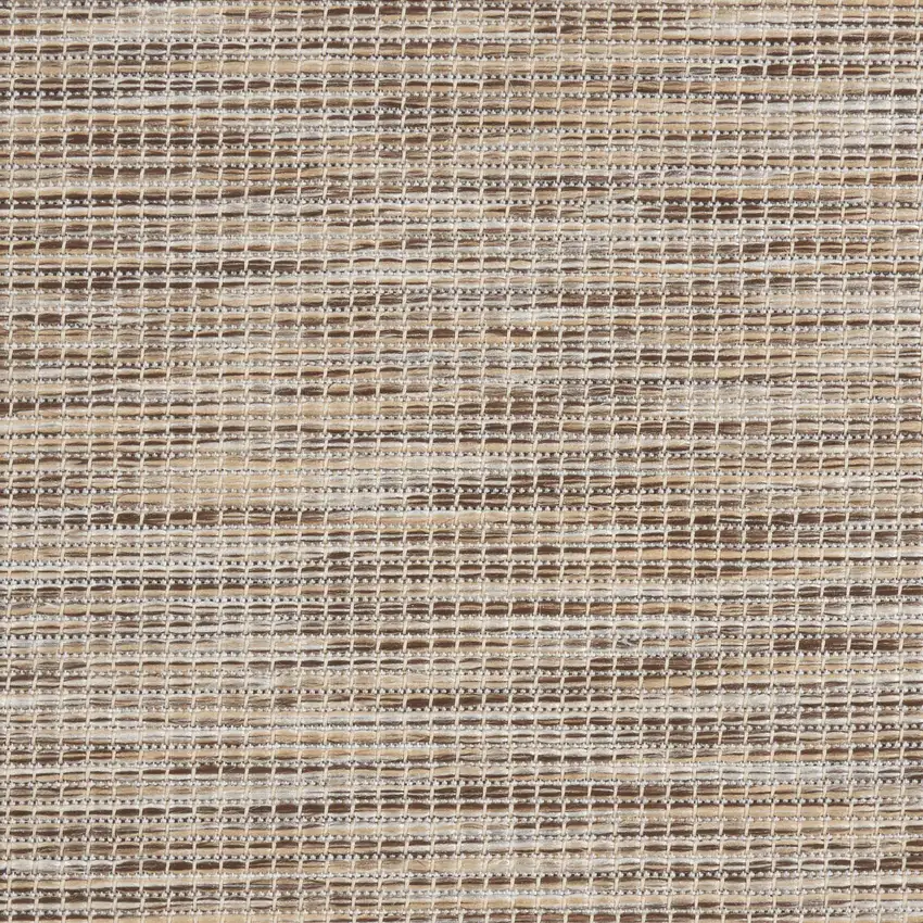 8' Beige Power Loom Runner Rug Photo 8