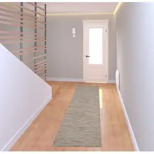 Photo of 8' Beige Power Loom Runner Rug