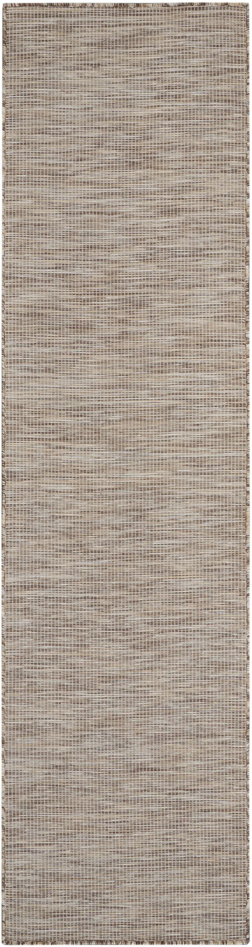 8' Beige Power Loom Runner Rug Photo 1