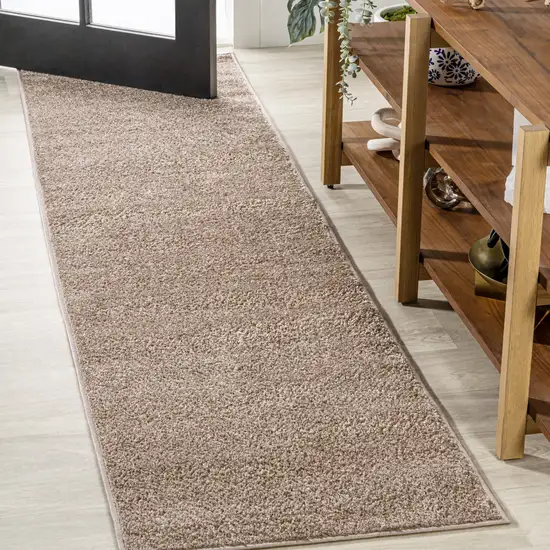 10' Beige Runner Rug Photo 4