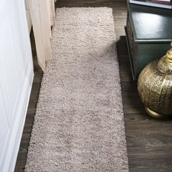 10' Beige Runner Rug Photo 4