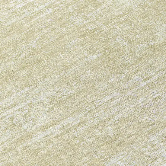 8' Beige Tan And Taupe Round Abstract Washable Indoor Outdoor Area Rug Photo 7