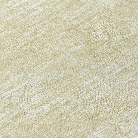 8' Beige Tan And Taupe Round Abstract Washable Indoor Outdoor Area Rug Photo 7
