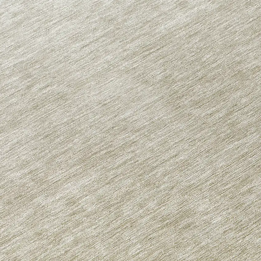 8' Beige Tan And Taupe Round Ombre Washable Indoor Outdoor Area Rug Photo 8