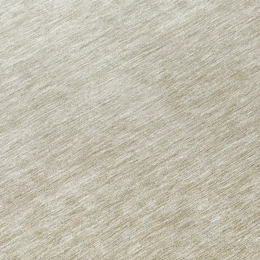 8' Beige Tan And Taupe Round Ombre Washable Indoor Outdoor Area Rug Photo 8