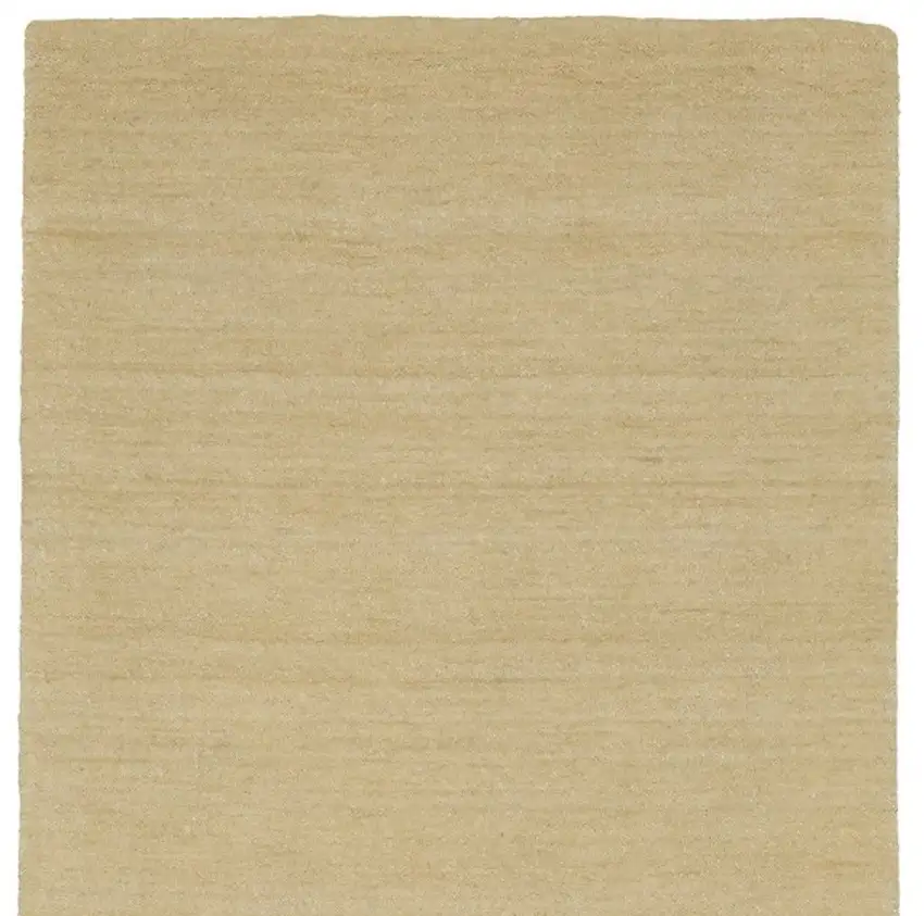 8' Beige Wool Hand Tufted Runner Rug Photo 4