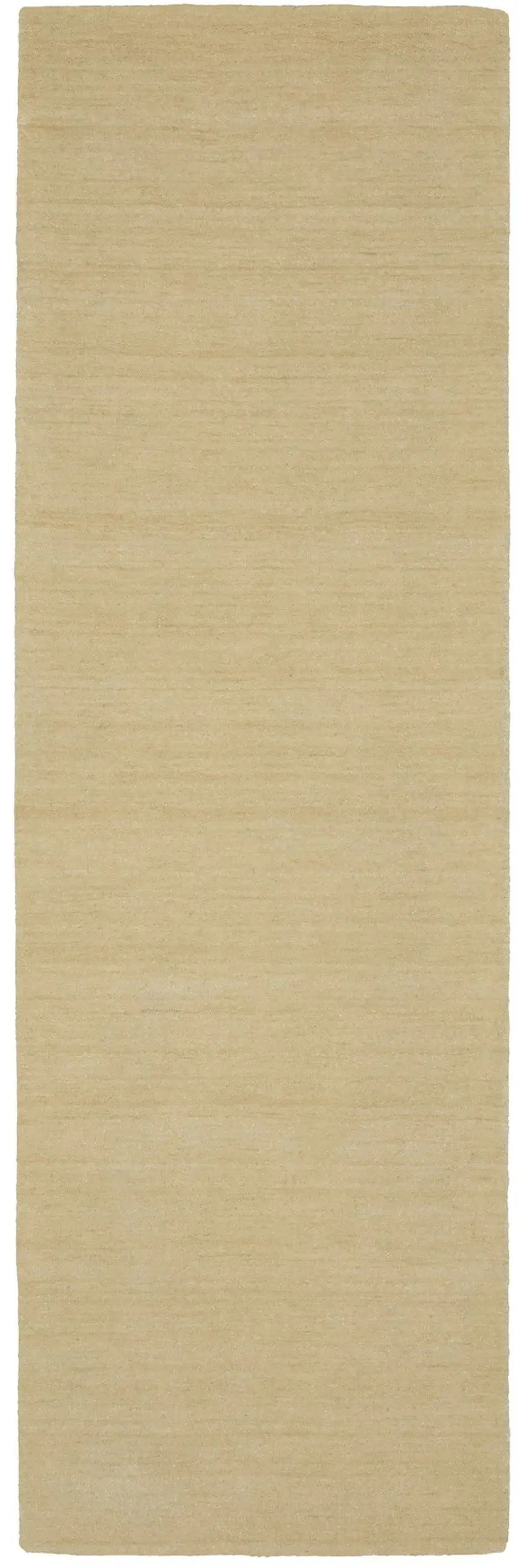 8' Beige Wool Hand Tufted Runner Rug Photo 2