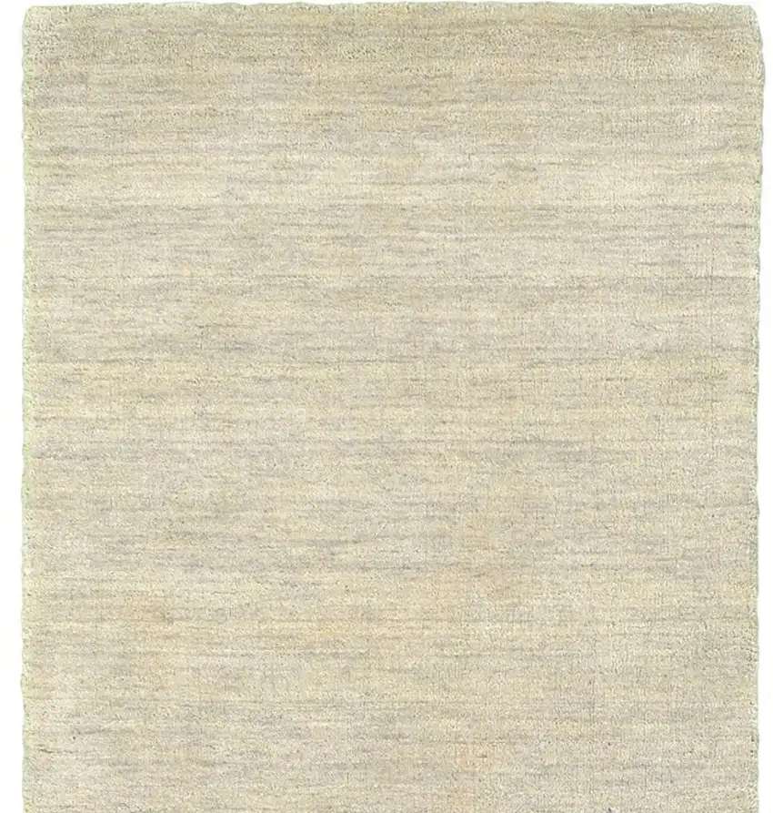 8' Beige Wool Hand Tufted Runner Rug Photo 4