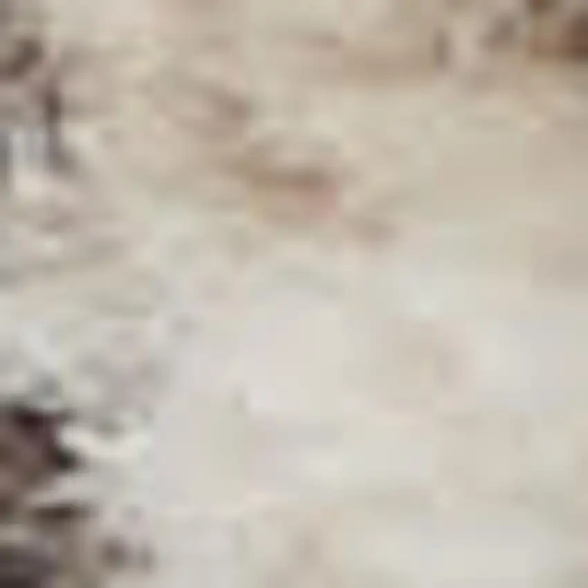 10' Beige and Gray Square Medallion Power Loom Distressed Area Rug Photo 1