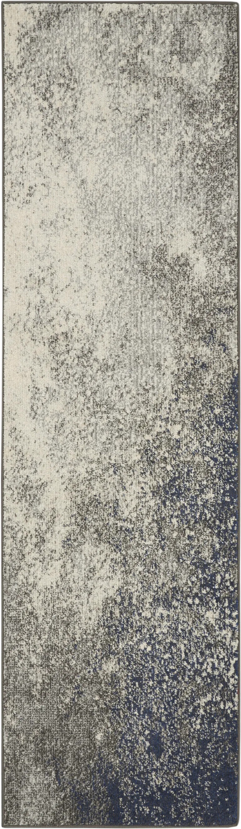 10' Abstract Power Loom Runner Rug Photo 1