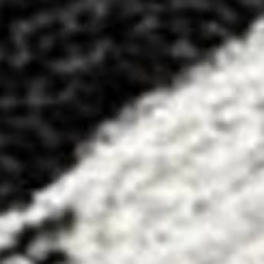 8' Black And Graphite Round Abstract Washable Indoor Outdoor Area Rug Photo 5
