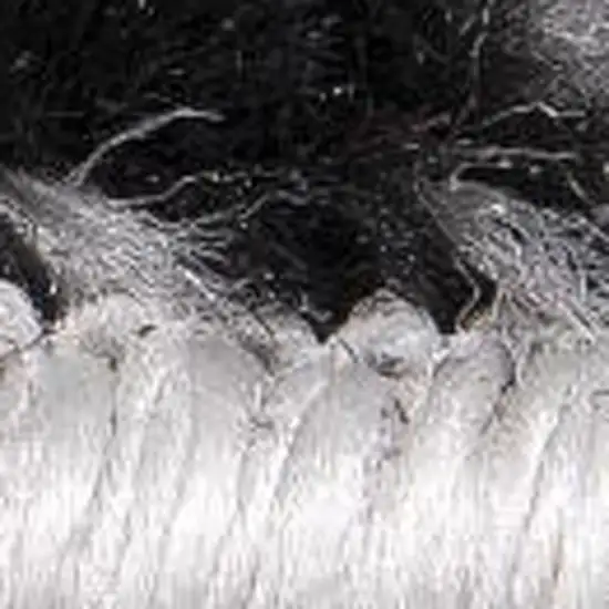 12' Black And Gray Geometric Runner Rug Photo 8