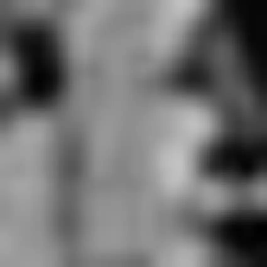 8' Black And Gray Indoor Outdoor Runner Rug Photo 2