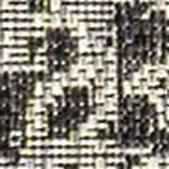 8' Black And Gray Medallion Indoor Outdoor Runner Rug Photo 2