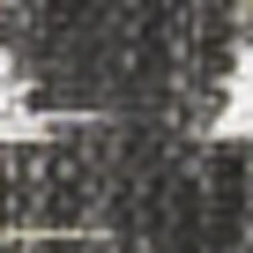 9' Black And Gray Square Trellis Indoor Outdoor Area Rug Photo 2