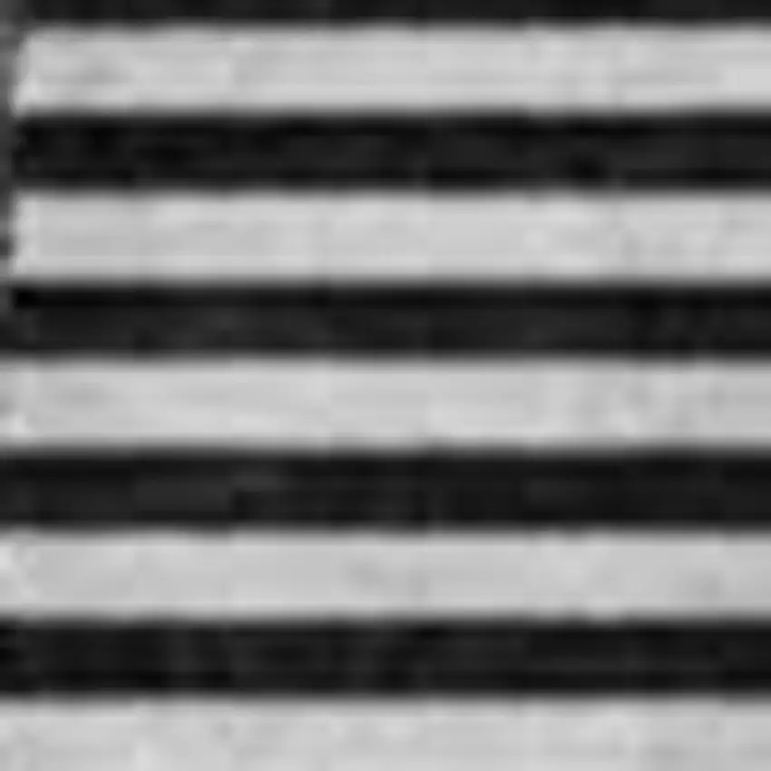 8' Black And Ivory Abstract Geometric Washable Round Rug With UV Protection Photo 4