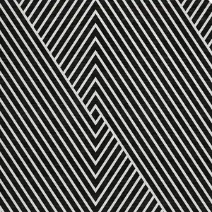 Photo of 8' Black And Ivory Round Geometric Washable Indoor Outdoor Area Rug