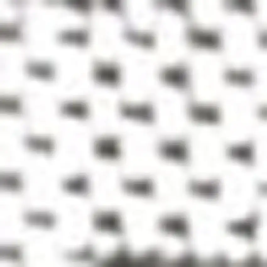 8' Black And Ivory Striped Indoor Outdoor Runner Rug Photo 4