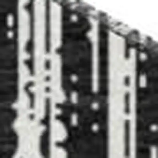 8' Black And Ivory Striped Washable Round Rug With UV Protection Photo 4