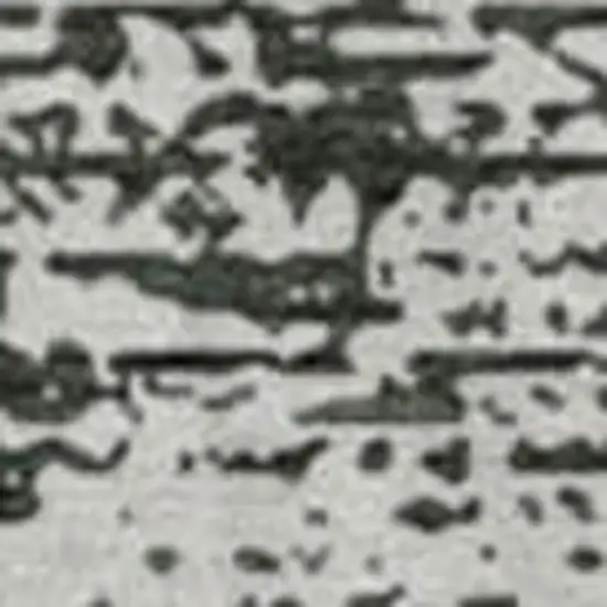 8' Black And Ivory Striped Washable Round Rug With UV Protection Photo 3