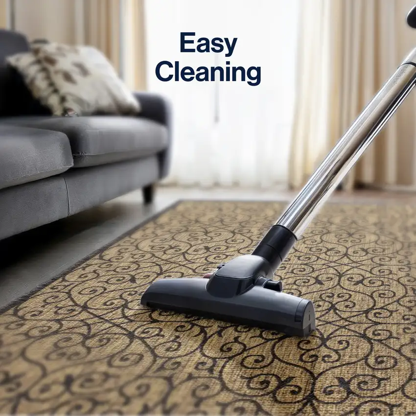 20' Black And Khaki Geometric Indoor Outdoor Runner Rug Photo 7