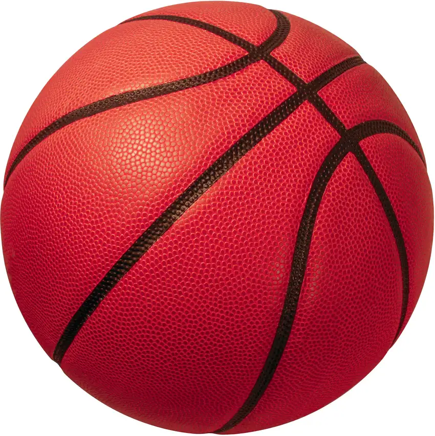 5' Black And Orange Basketball Youthful Washable Round Rug Photo 2