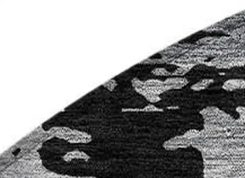 8' Black And Purple Round Abstract Washable Indoor Outdoor Area Rug Photo 3