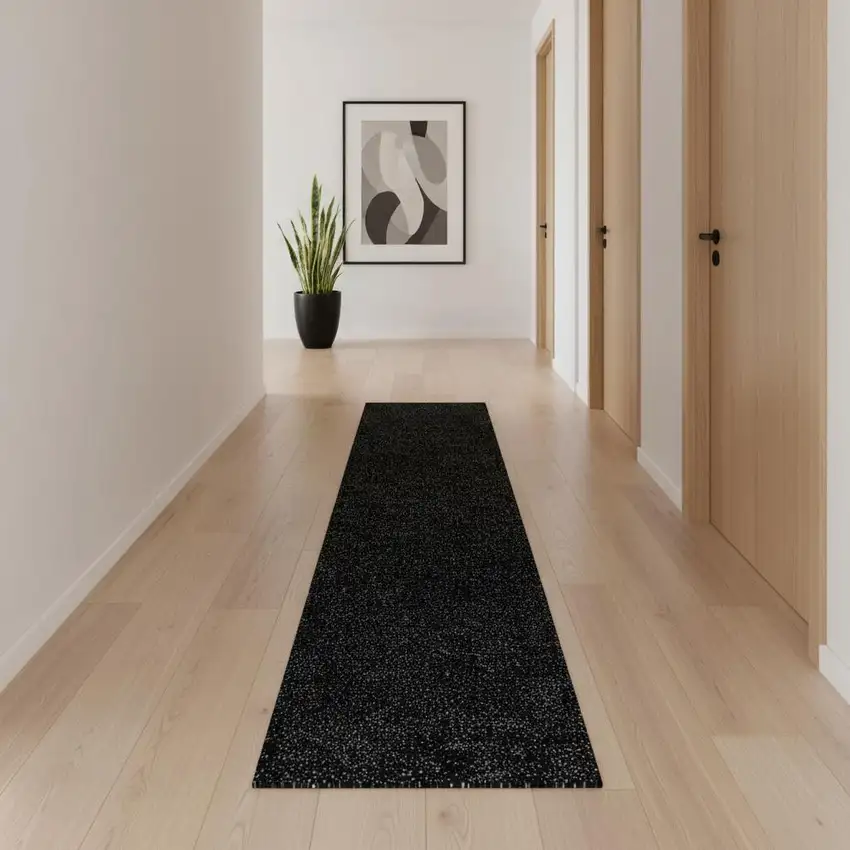 10' Black Runner Rug Photo 2