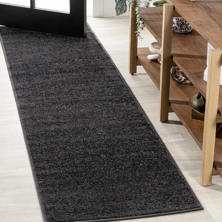 10' Black Runner Rug Photo 5