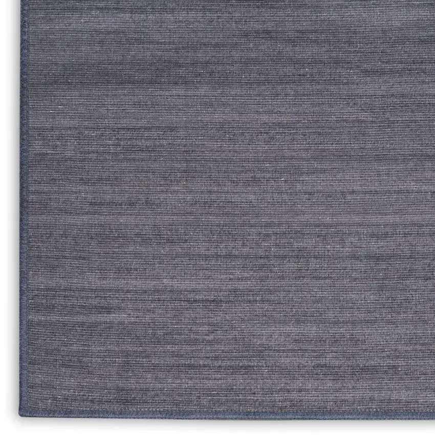 6' Blue Abstract Runner Rug Photo 8