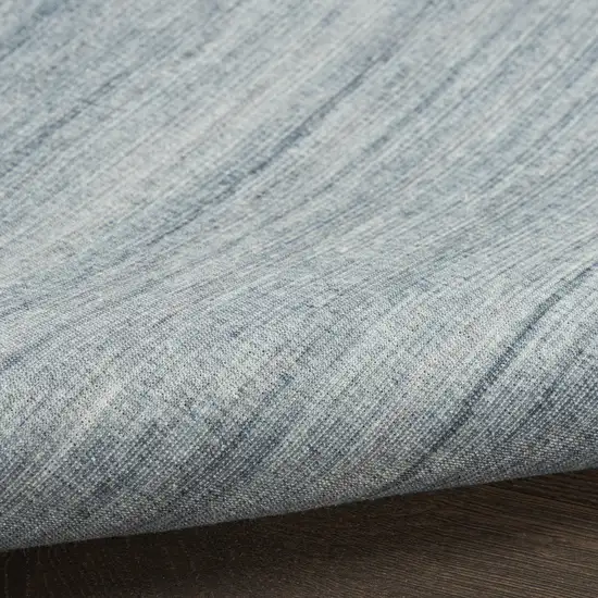 6' Blue Abstract Runner Rug Photo 7