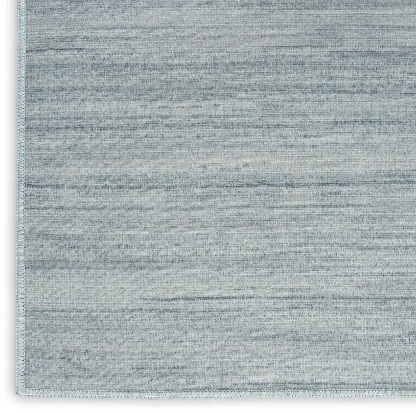 6' Blue Abstract Runner Rug Photo 8