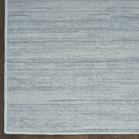 6' Blue Abstract Runner Rug Photo 6