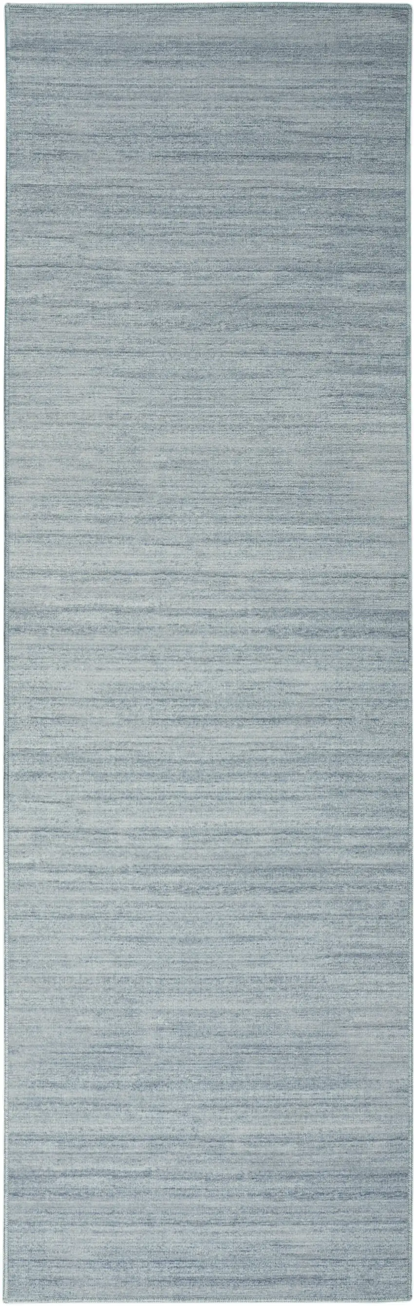 8' Blue Abstract Runner Rug Photo 6