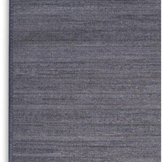 8' Blue Abstract Runner Rug Photo 6