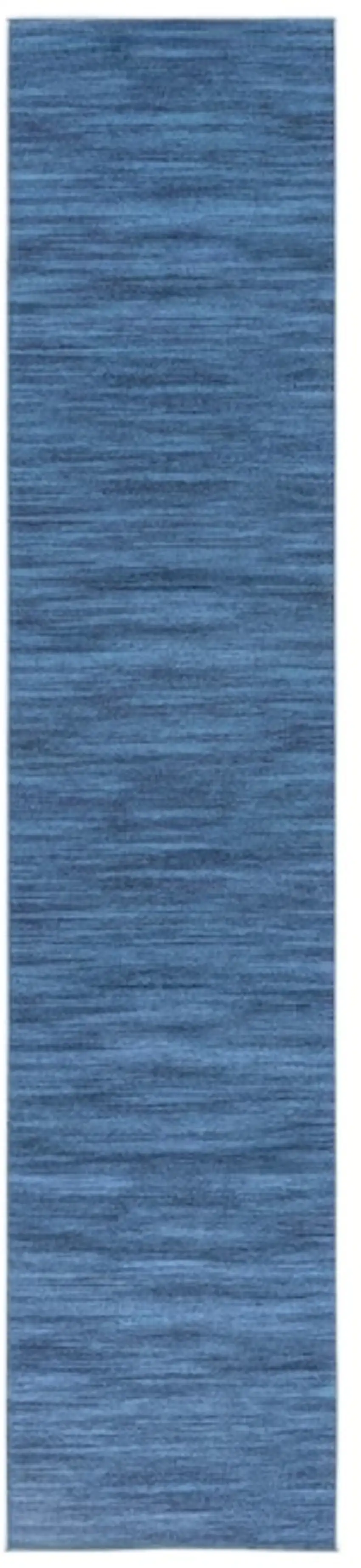 8' Blue Abstract Washable Runner Rug Photo 2