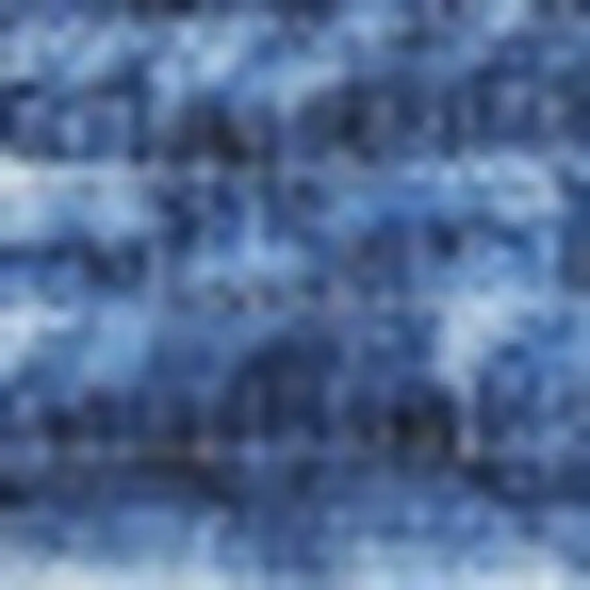 8' Blue Abstract Washable Runner Rug Photo 9