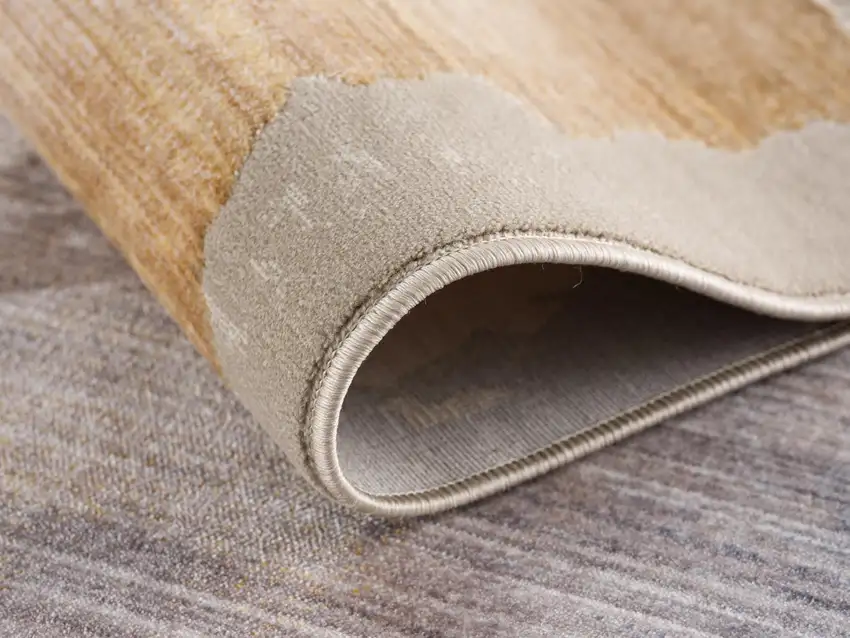 12' Blue And Beige Abstract Runner Rug Photo 8