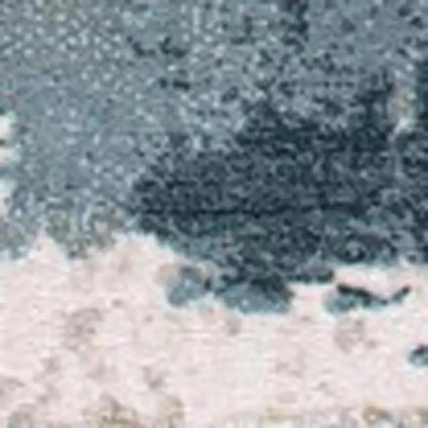 18' Blue And Beige Abstract Runner Rug Photo 4