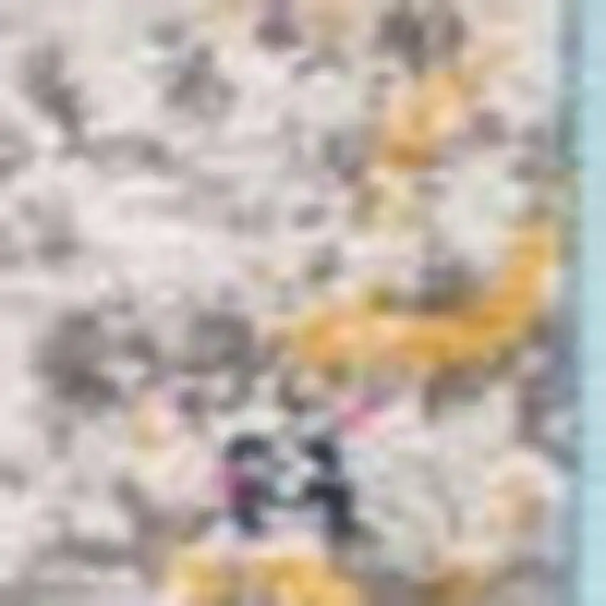 18' Blue And Gray Abstract Runner Rug Photo 3